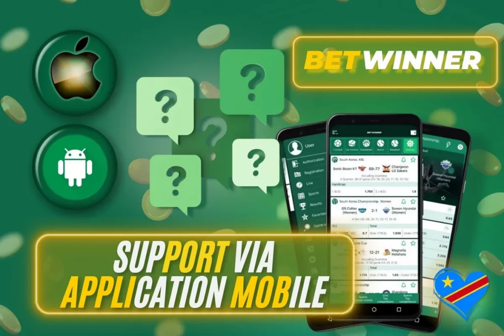 Betwinner fournit aux joueurs un support dans les applications mobiles